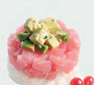 127.Tonno tartare cirashi
