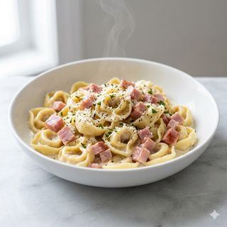 Tortellini panna e cotto