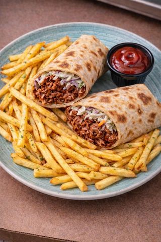 Tortilla svinjetina s coleslaw