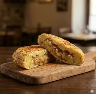 Tortillas di patate e cipolle