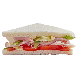 Tramezzino cotto, lattuga e pomodoro