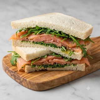 Tramezzino salmone e rucola