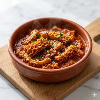 Trippa di manzo con salsa piccante