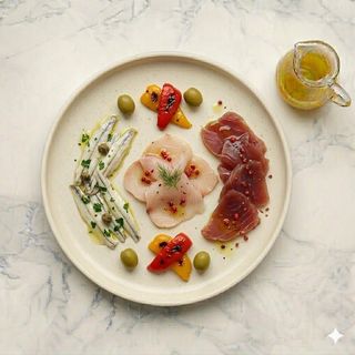 Tris di pesce marinato
