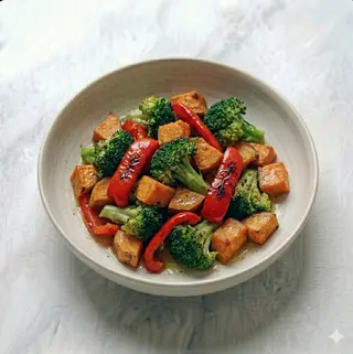 Tris di verdure saltate