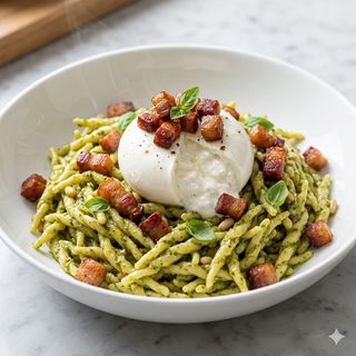 Trofie al pesto alla genovese 
