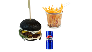 Trufflemayo Smash burger + Pomfrit + Pepsi