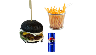 Trufflemayo Smash burger + Pomfrit + Pepsi