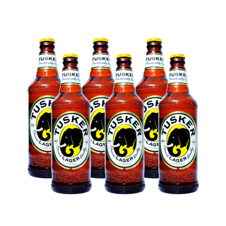 6x Tusker Lager 500ml Bottle