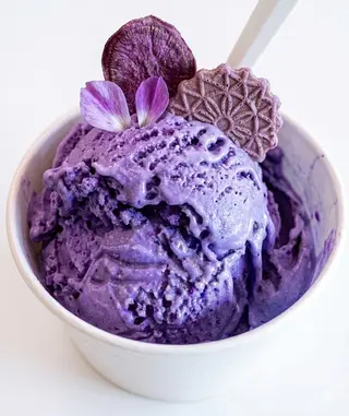 Ube gelato