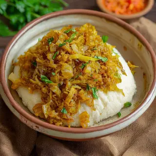 Ugali cabbage