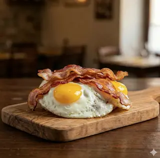 Uova con bacon