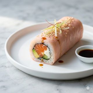 Soy salmon roll