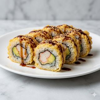 Uramaki surimi fritto