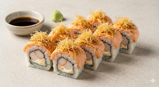 Uramaki surimi roll