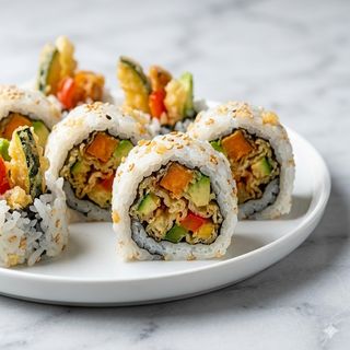 Uramaki vegge tempura