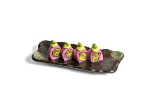 Uramaki veggie pinku edamame
