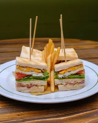 Vegetarian club sandwich