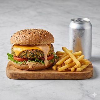 Veggie burger menù