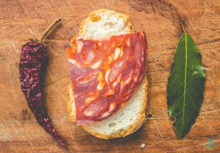 Panino con ventricina e caciocavallo