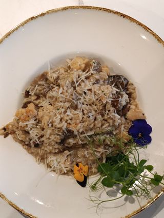 Rižoto sa piletinom i šumskim pečurkama