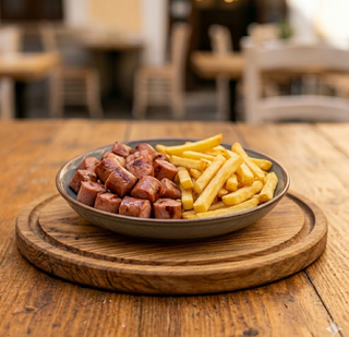 Würstel con patate