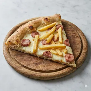Wurstel, provola, panna e patatine