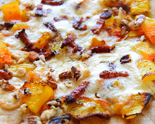 Zucca e guanciale mezza teglia