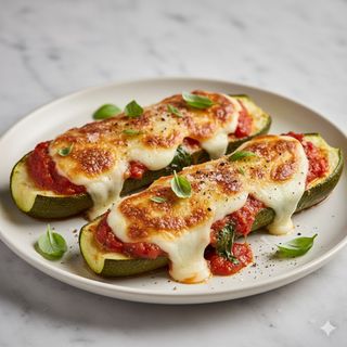 Zucchine ripiene alla parmigiana