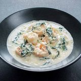 Ծովախեցգետին պանրային սոուսում