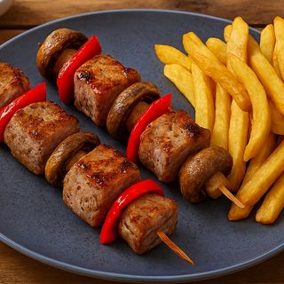 Սուվլակի խոզի մսով