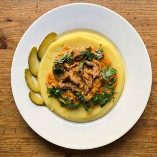 Բեֆստրոգանով պյուրեով