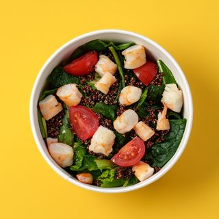 Աղցան մանրածովախեցգետնով