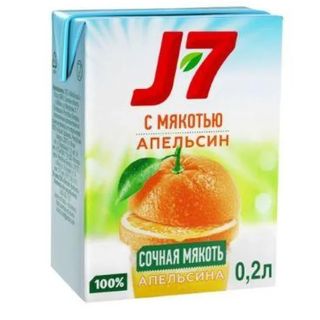 J7 բնական հյութ նարինջ 0,2l