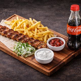 Տավարի քաբաբ ֆրիով + կոլա