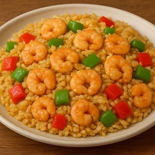 Ծովախեցգետին տապակած բրինձ