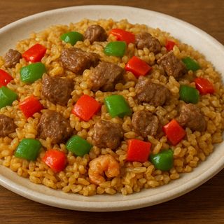 Տավարի տապակած բրինձ