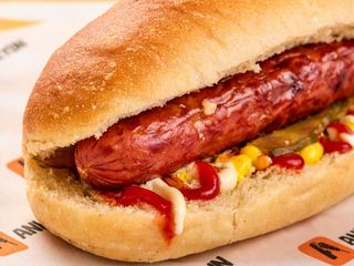 Խոզի գրիլ հոթ-դոգ