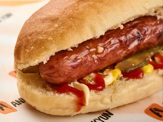 Խոզի գրիլ հոթ-դոգ