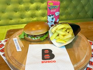 Kids burger meni