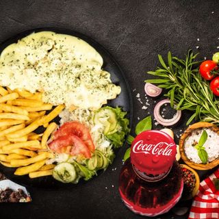 Piletina curry + Coca Cola