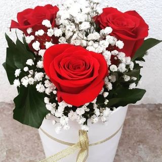 Flower box 3 crvene ruže