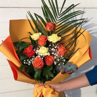 Buket 9 ruža mix boje