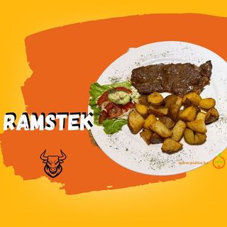 Ramstek sa krompirom(Rump steak with side dish) (M1)