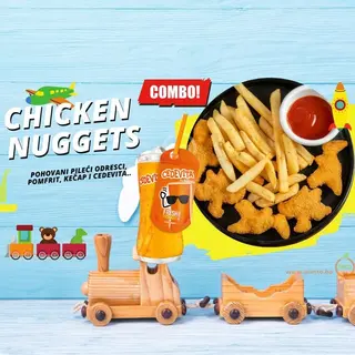 BOX Nuggets – KIDS (pomfrit-kečap-cedevita)
