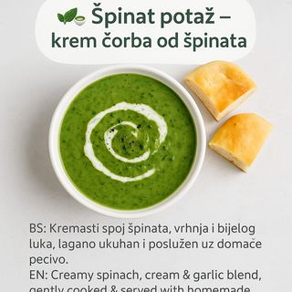 Krem supa od špinata