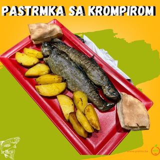 Pastrmka sa pečenim krompirom
