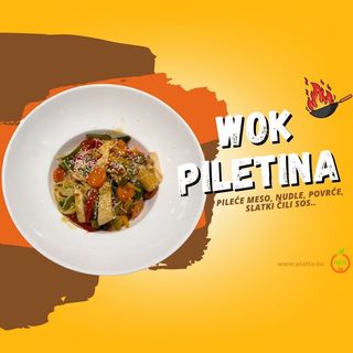 Wok Pollo (wok s piletinom u sweet chili sosu) (W2)