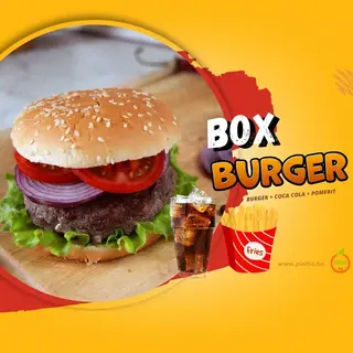 Classic burger box menu