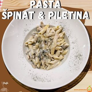 Pasta sa špinatom i piletinom